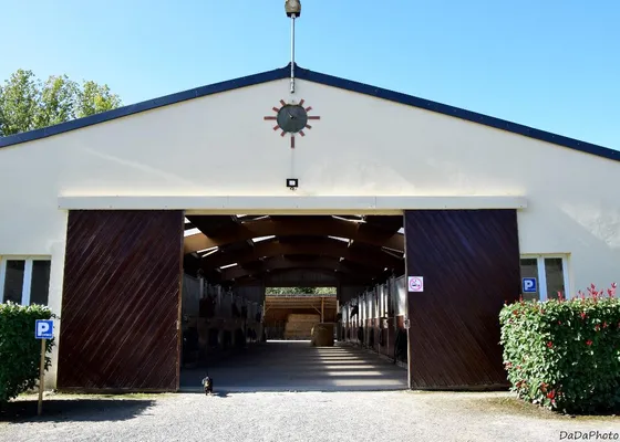 Entrance to the main stable barn